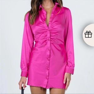 Princess Polly Zena Dress- hot pink
